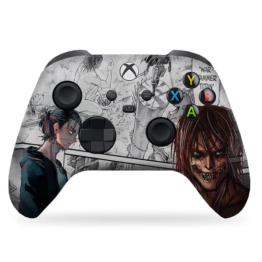 Attackk on Titan Custom X-Box Controller Wireless Compatible with X-Box One/X-Box Series X/S by  | Proudly Customized in USA with Permanent HYDRO-DIP Printing(Not JUST a SKIN) (MODDED)