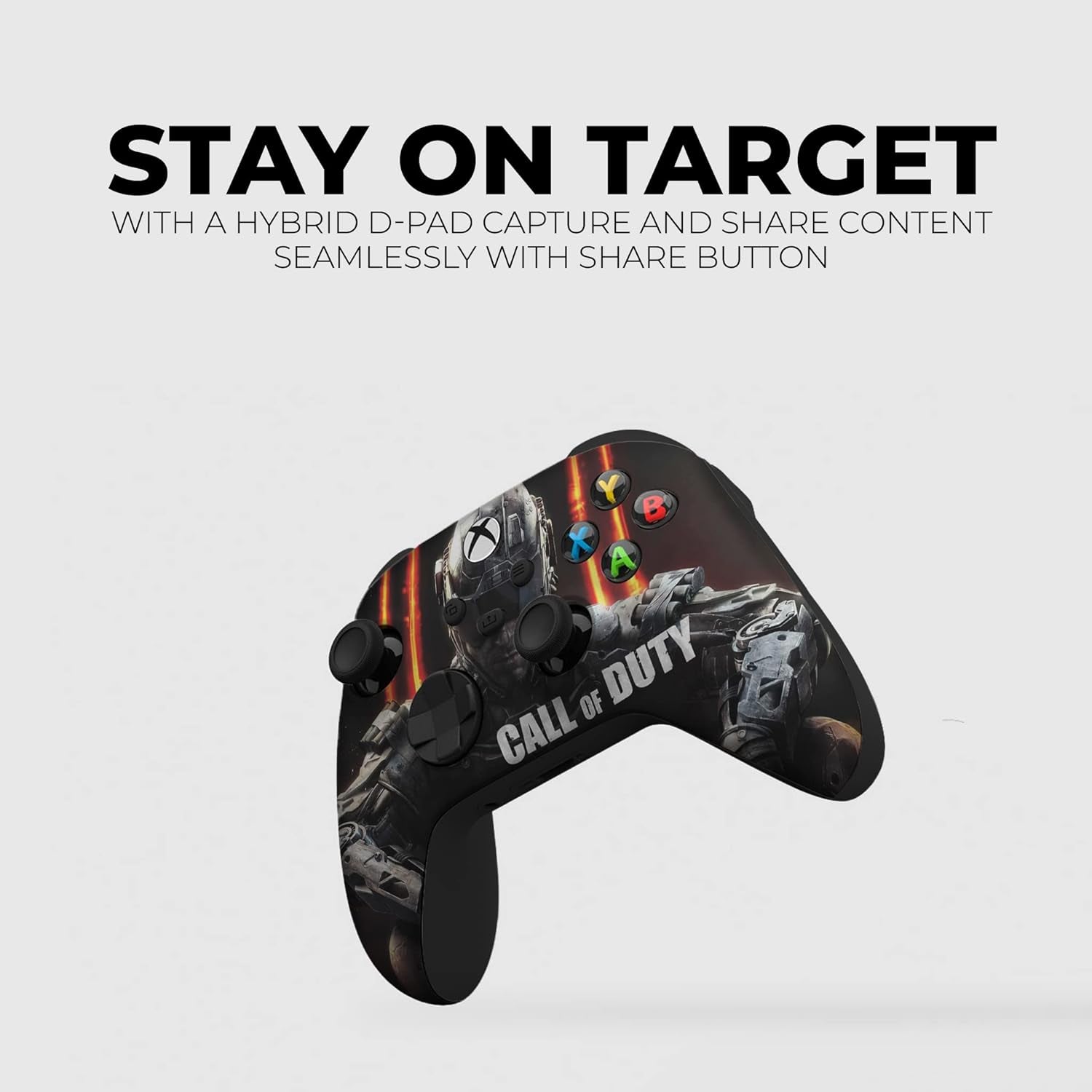 Calls of Duty Dual Custom X-Box Controller Wireless Compatible with X-Box One/X-Box Series X/S Proudly Customized in USA with Permanent HYDRO-DIP Printing(Not JUST a SKIN) (MODDED
