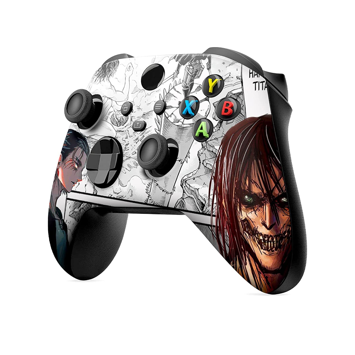Attackk on Titan Custom X-Box Controller Wireless Compatible with X-Box One/X-Box Series X/S by  | Proudly Customized in USA with Permanent HYDRO-DIP Printing(Not JUST a SKIN) (MODDED)